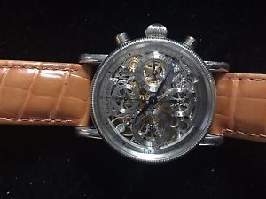 PLATINUM OPUS  SKELETON CHRONOSWISS LIMITED EDITION WRIST WATCH  BOX & PAPERS