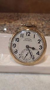 Hamilton 950 B 16S  Railway Special 23 J Gold Filled Pocket Watch!Run Great!