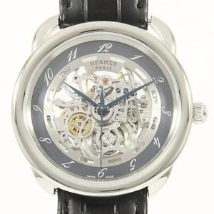 Authentic HERMES AR6.710 Arceau Skeleton Automatic  #260-001-610-8790
