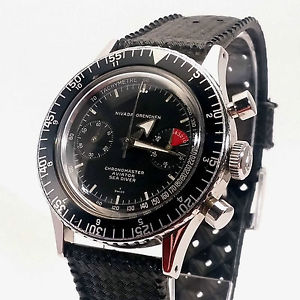 Vintage NIVADA GRENCHEN CHRONOMASTER AVIATOR SEA DIVER, Valjoux 92 -TOPP Zustand