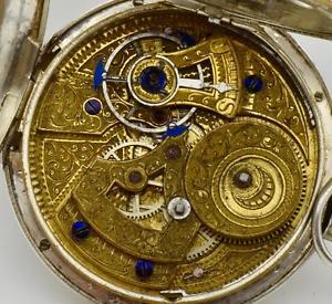 MUSEUM Qing Dynasty Chinese DUPLEX silver pocket watch.Cloisonne Dragon dial