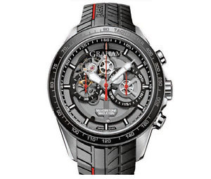 GRAHAM SILVERSTONE RS SKELETON AUTOMATIC CHRONOGRAPH WATCH