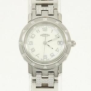 Authentic HERMES CL4.230 Clipper 12P Breath 3HD Quartz  #260-001-490-4820