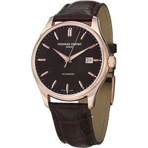 Frederique Constant Clear Vision Automatic Brown Dial Rose Gold-Tone Mens Watch