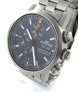 Fortis Spacematic Flieger Chronograph Day-Date Automatik Herrenuhr