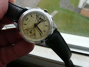 Vintage chronographe Berthoud Universal calibre 385