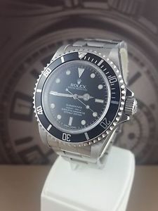 MENS ROLEX SUBMARINER NO DATE 14060M REHAUT G SERIES 2008 STEEL WATCH 40mm