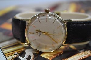 14K UNIVERSAL GENEVE Mens AUTOMATIC Watch  EXCELLENT COND. SERVICED