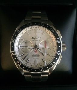 ALPINA CHRONOGRAPH 4 MEN'S 44MM STEEL BRACELET AUTOMATIC WATCH