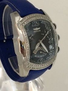 Invicta Mens Lupa chronograph watch diamonds model.#2580  40*46