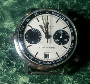 Rare Hamilton 11 Panda Chronograph for repairs Chrono-matic  M1