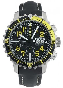Fortis Aquatis B-42 Marinemaster Chronograph 671.24.14 Day date Blue Diver watch