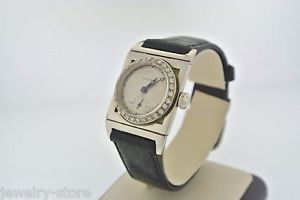 Vintage Waltham 18kt White Gold Watch With 1 C.T.W Diamond Bezel