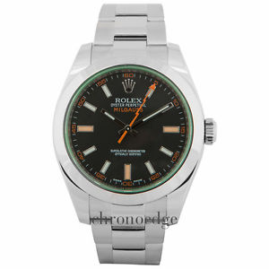 Rolex Milgauss Green Glass Steel 116400GV