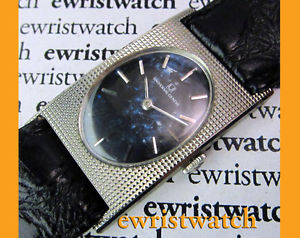 Vintage 1970's UNIVERSAL GENEVE Mens Manual Wind 18K Solid White Gold Near MINT