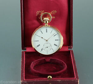 Le Roy & Fils Paris 1875 18k Gold anchor chronometer ¼ Repeater pocket watch