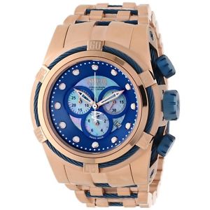 Men's Boltreserve Chrono Platinum Mop Dial 18K Rose Gold Plated Stainless Steel