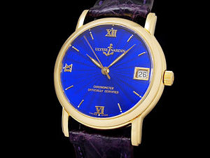 Auth ULYSSE NARDIN San Marco 33 131-88-9 K18YG Auto Men's Watch(S A48244)