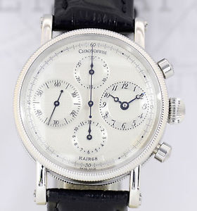 Chronoswiss Kairos Chronograph Stahl Sammler selten Klassiker B+P Top