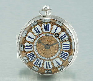 Magnificent Rococo Oignon Jean Fardoil Paris 1695 Maker to King Louis XIV. Verge
