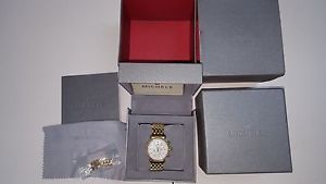 MICHELE Women's MWW03M000141 CSX-36 Analog Display Swiss Quartz Gold Watch