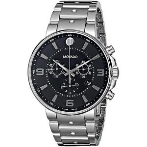 MOVADO HERREN-ARMBANDUHR 42MM ARMBAND EDELSTAHL SCHWEIZER QUARZ 0606759