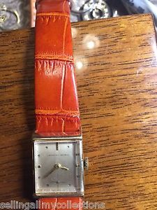 Girard Perregaud 14k ROSE gold Tank Watch