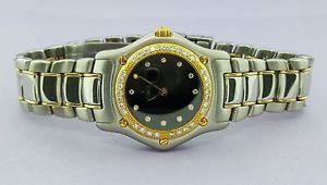 Ebel 1911 Original Diamond Bezel & Dial 2tone 18k Gold & Steel Ladies Watch
