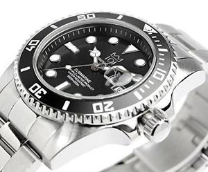 HYAKUICHI MenÂ�fs 101DiverÂ�fs 200M Quartz Stainless Steel Black Watch