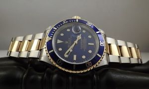 orologio Rolex Submariner ref. 16613 anno 2004 Y Blu dial Revisionato Box&Paper