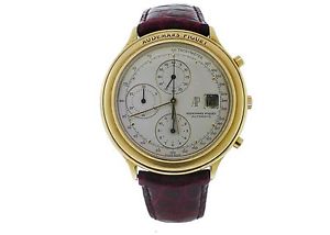 Mens Audemars Piguet Huitieme 18k Yellow Gold Chronograph Watch