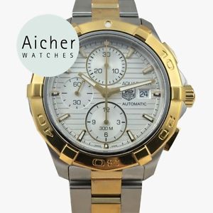 Tag Heuer Chronograph Aquaracer Gold 18kt Steel Automatic ref. CAP2120 watch