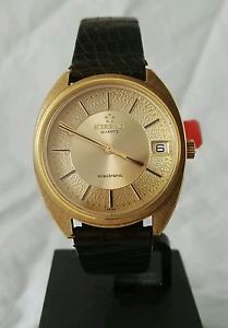 Eterna Vintage Electronic Gold solid Case 18k NOS Condition