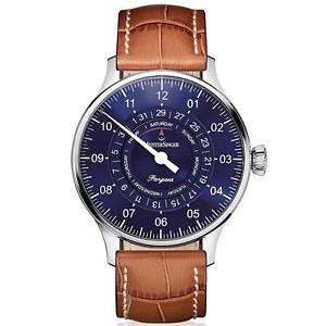 MEISTERSINGER UNISEX SINGLE HAND PANGAEA DAY DATE 40MM AUTOMATIC WATCH PDD908