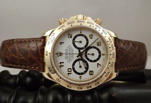 Orologio Rolex Daytona ref. 16518 oro giallo Deployante Box & Paper 6 inverted
