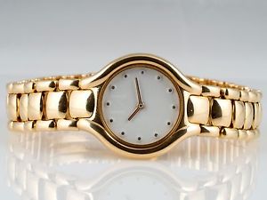 EBEL BELUGA DAMEN UHR mit BRILLANT ZIFFERBLATT / 750 GOLD / ca. 76,50 Gramm