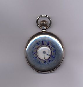Antique silver half hunter pocket watch,  Wilson & Sharp Edinburgh Circa 1900