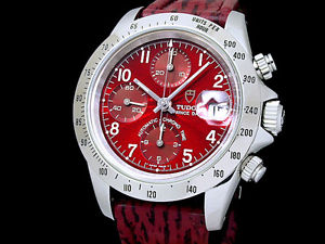 Auth TUDOR Prince Date Chronograph 79280 SS Auto Men's Watch(28.4.10)