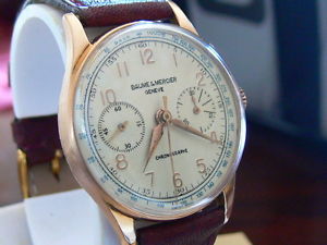 Cronografo Baume & Mercier  Oro 18 Kt. Vintage Chronograph Massive Gold
