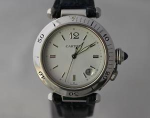 Cartier Pasha Ref. 1040 38mm Automatic quadrante bianco
