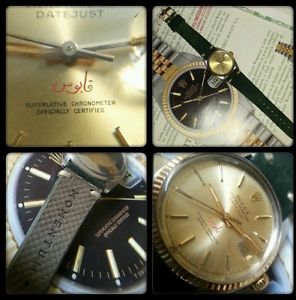 RARE VINTAGE ROLEX DATEJUST QABOOS SIGNATURE YEAR 1979