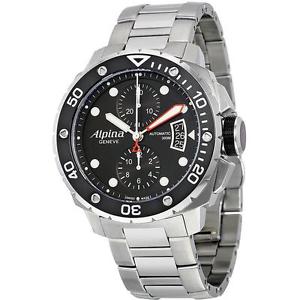 ALPINA MEN'S SEASTRONG DIVER 300 44MM STEEL CASE AUTOMATIC WATCH AL-725LB4V26B