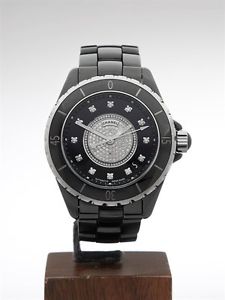 CHANEL J12 DIAMOND DIAL CERAMIC WATCH H1757 39MM - RRP £8450 - W2854