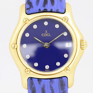 Ebel 1911 Lady Luxusuhr blue Diamond Dial Dress Top Sportlich