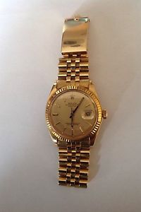 RELOJ ROLEX PRESIDENT DATE CAJA Y BRAZALETE ORO 18 K