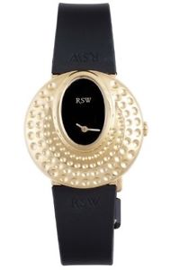 RSW Womens Moonflower Watch 7130.YP.R1.Q1.00 Yellow Gold PVD Dotted Steel Rubber