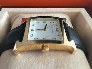 Hermes Heure H, Maxi Unisex ,vergoldet, Neuwertig OVP, Zusatz Armband