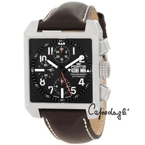 FORTIS OROLOGIO SQUARE LIMITED EDITION CHRONO AUTOMATIC ACCIAIO 667.10.41L16