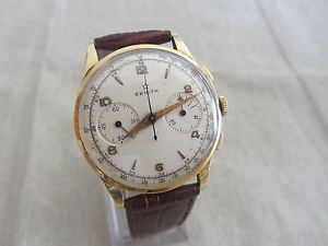 Zenith cal.156 Oro  Gold 18k Oversize!