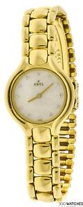 Ladies Ebel Beluga 18K Yellow Gold MOP Original Diamond Quartz Watch